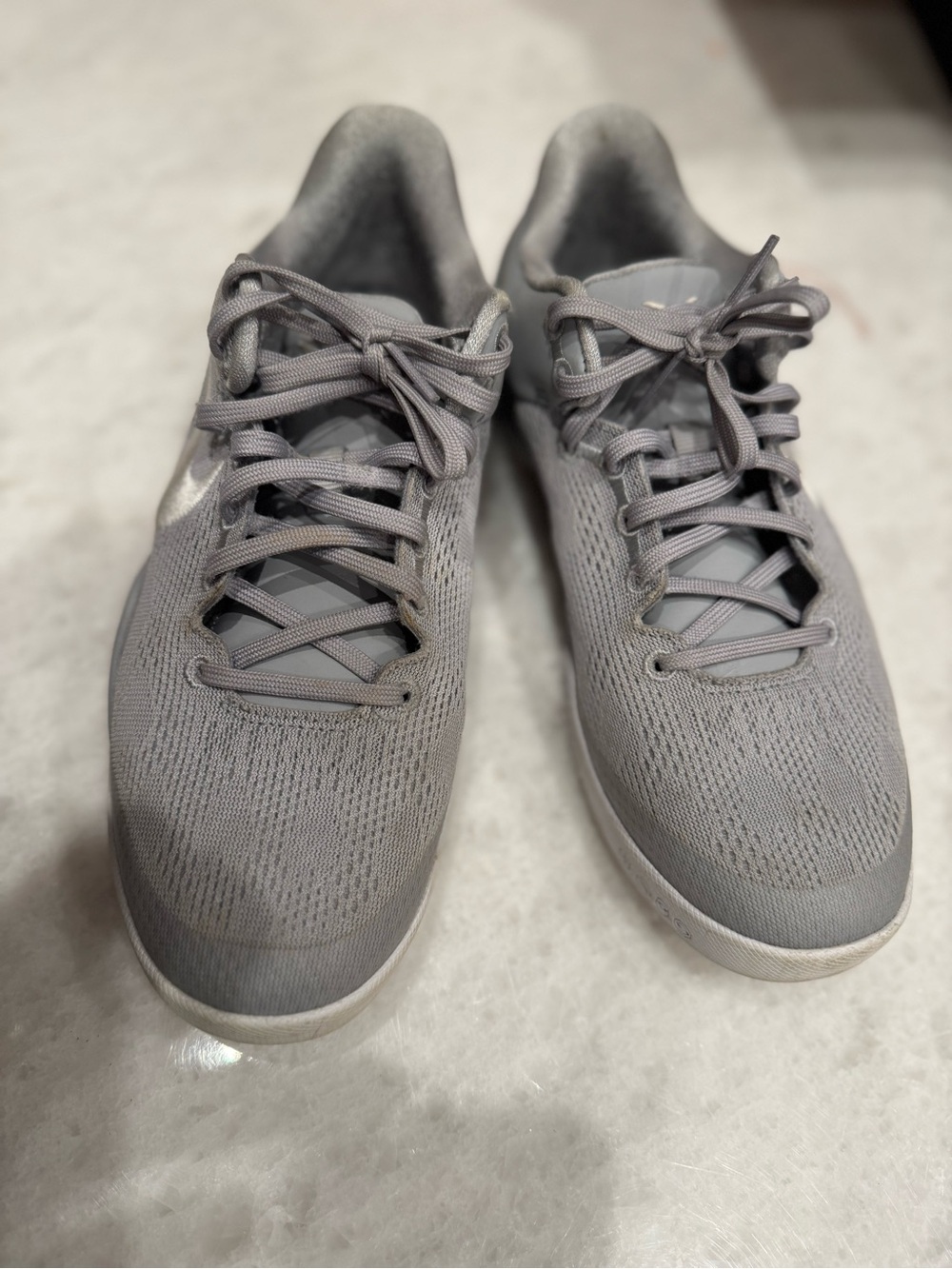 Nike Grey Knit Athletic Sneakers